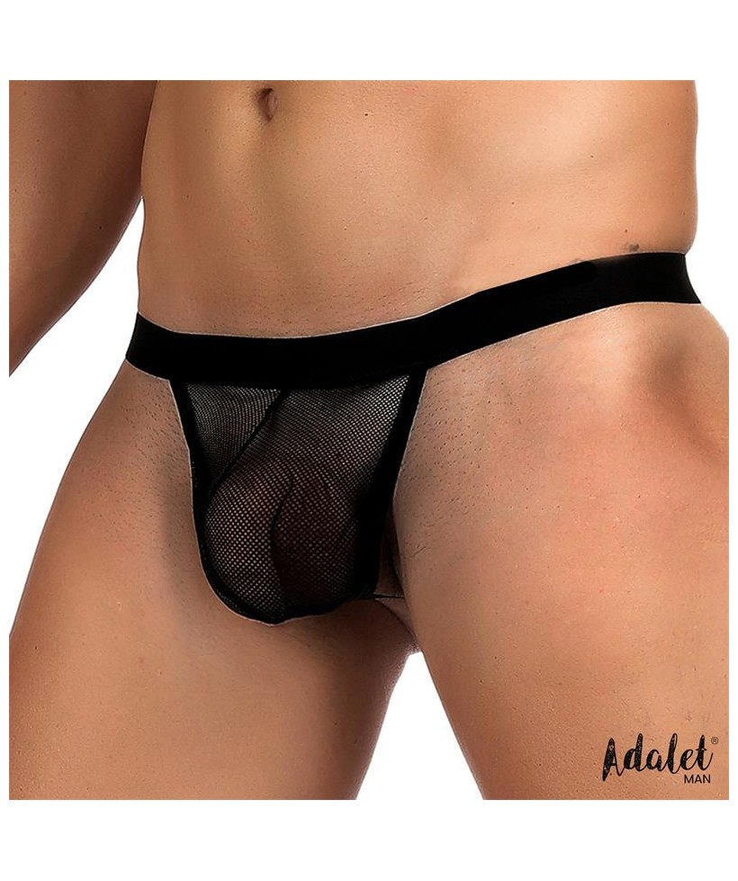Titan Tanga de Rejilla Talla unica Negro