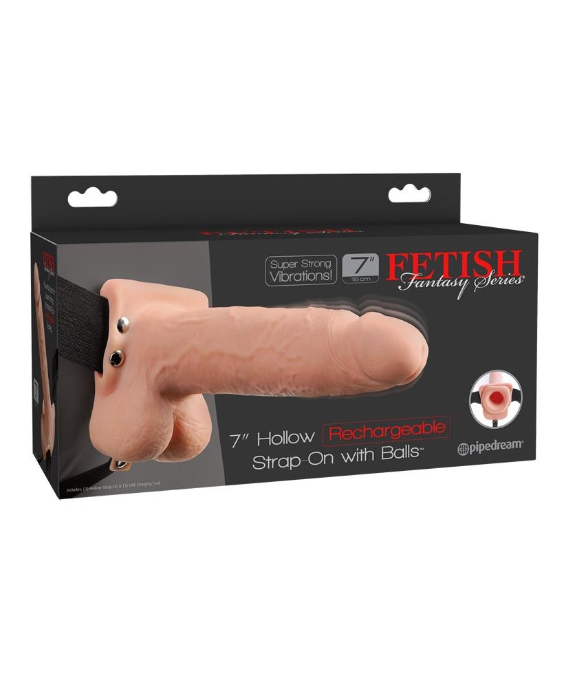 Arnes Dildo Hueco con Vibracion 7