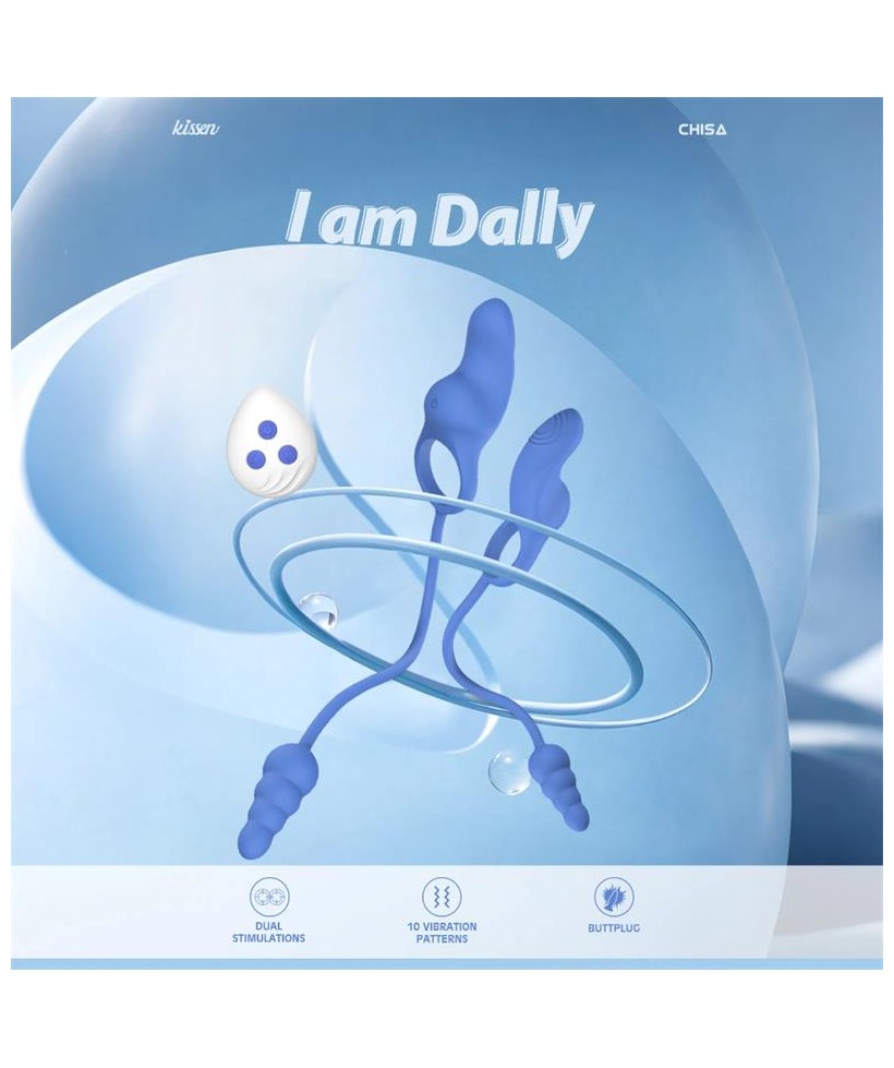 Dally Plug Anal con Anillo con Vibracion