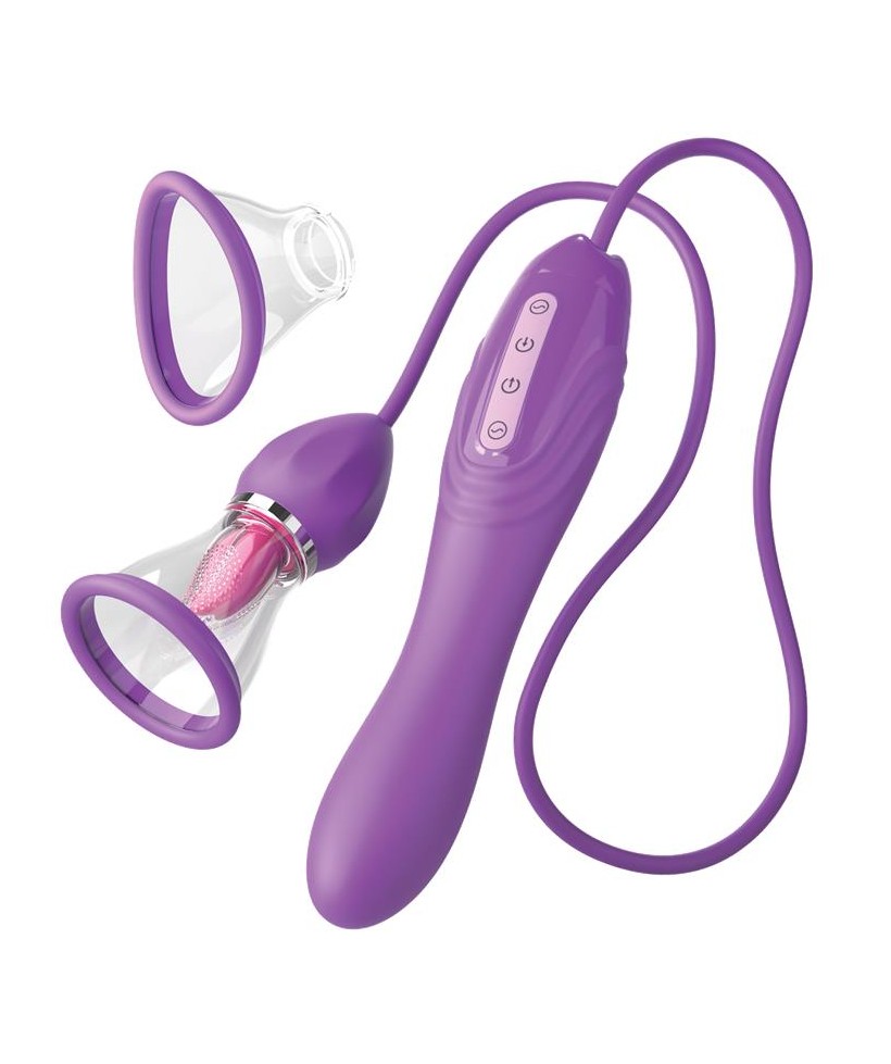 Estimulador con Lengua Succion y Vibracion Her Ultimate Pleasure Max