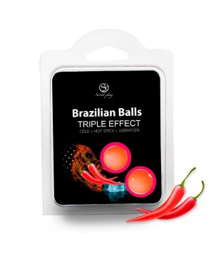 Set 2 Brazilian Balls Triple Efecto (Calor, Frio y Vibración)