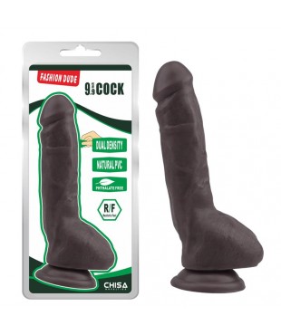 Fashion Dude Dildo Dual Density 23 cm x 4.3 cm Marrón
