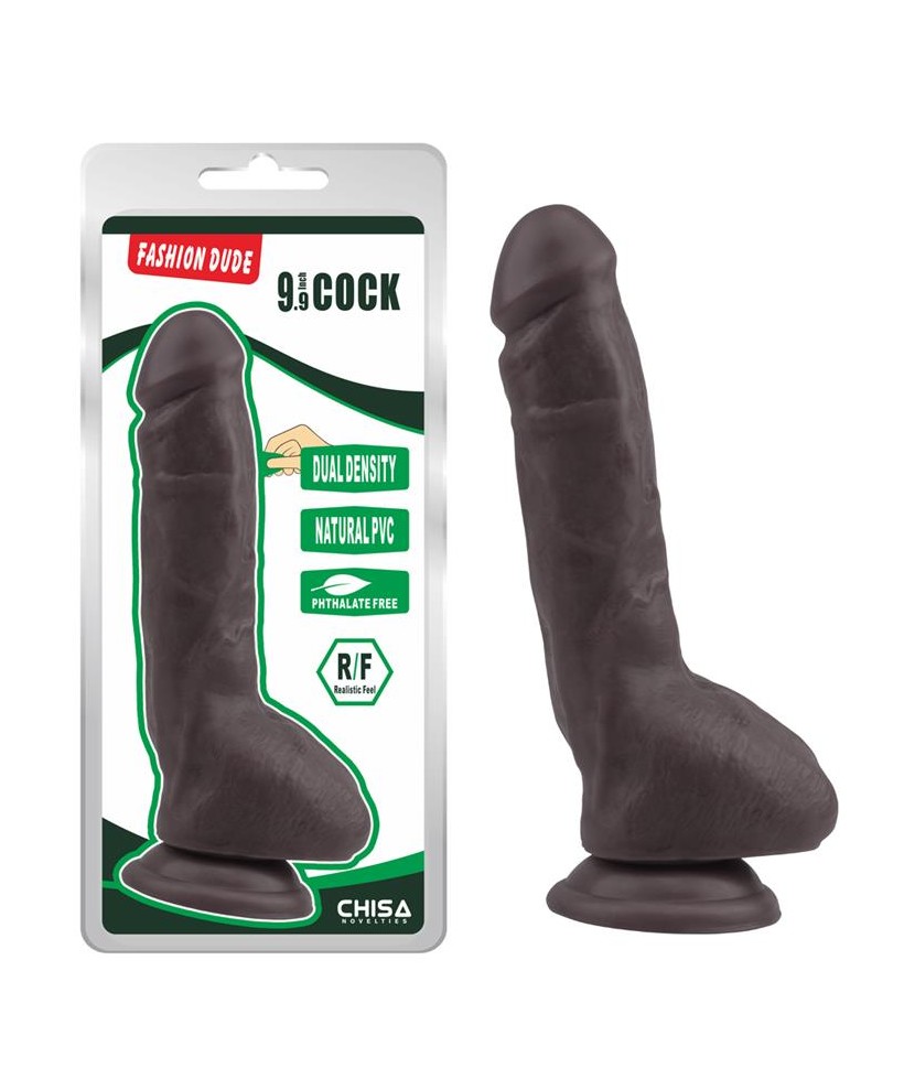 Fashion Dude Dildo Dual Density 23 cm x 43 cm Marron