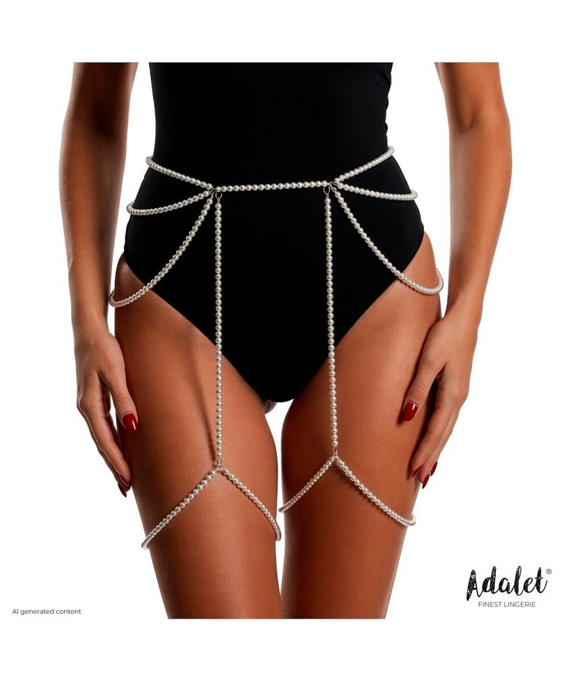 Sienna Liguero de Perlas Blancas Talla unica