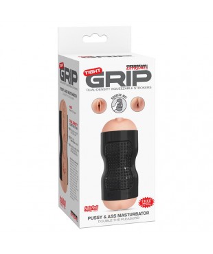 Pipedream Extreme Toyz Masturbador Tight Grip Pussy & Ass Color Negro