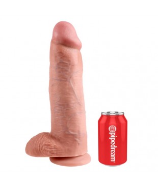 King Cock Pene con Testiculos de 12 Color Natural