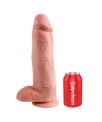 King Cock Pene con Testiculos de 12 Color Natural