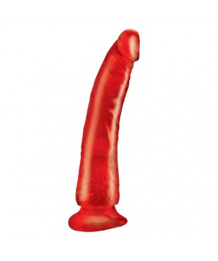 Dildo Slim 17,78 cm con Ventosa - Color Rojo
