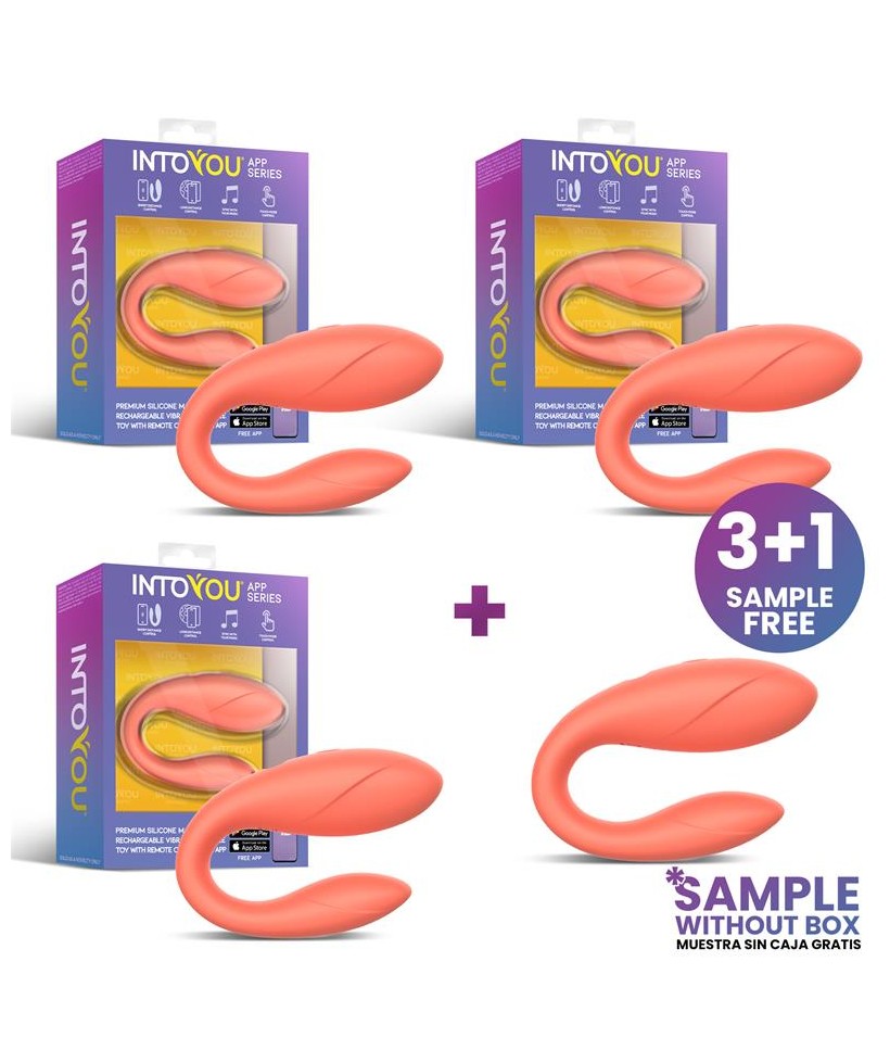 Pack 3 Muestra Juguete para Parejas con APP Flexible Salmon Pack 3 Muestra Juguete para Parejas con APP Flexible Salmon