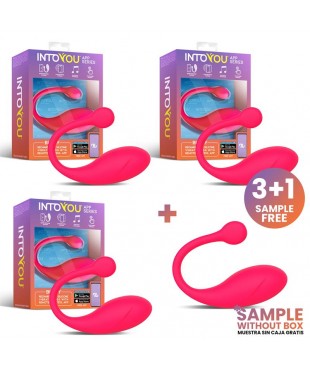 Pack 3 + Muestra Bulby Huevo Vibrador con APP Rosa Intenso