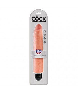 King Cock Vibrador Stiffy de 10 Color Natural King Cock Vibrador Stiffy de 10 Color Natural