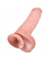 King Cock Pene con Testiculos de 11 Color Natural