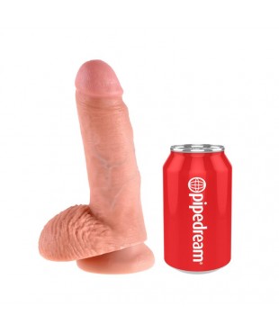 King Cock Pene con Testiculos de 7 Color Natural King Cock Pene con Testiculos de 7 Color Natural