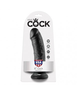 King Cock Pene de 8 - Color Negro