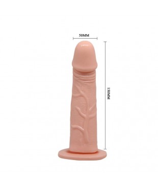 Baile Arnes con Dildo Vibrador Natural 15 cm Baile Arnes con Dildo Vibrador Natural 15 cm