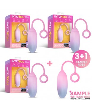 Pack 3 + Muestra Huevo con APP Silicona Doble Capa Azul/Rosa