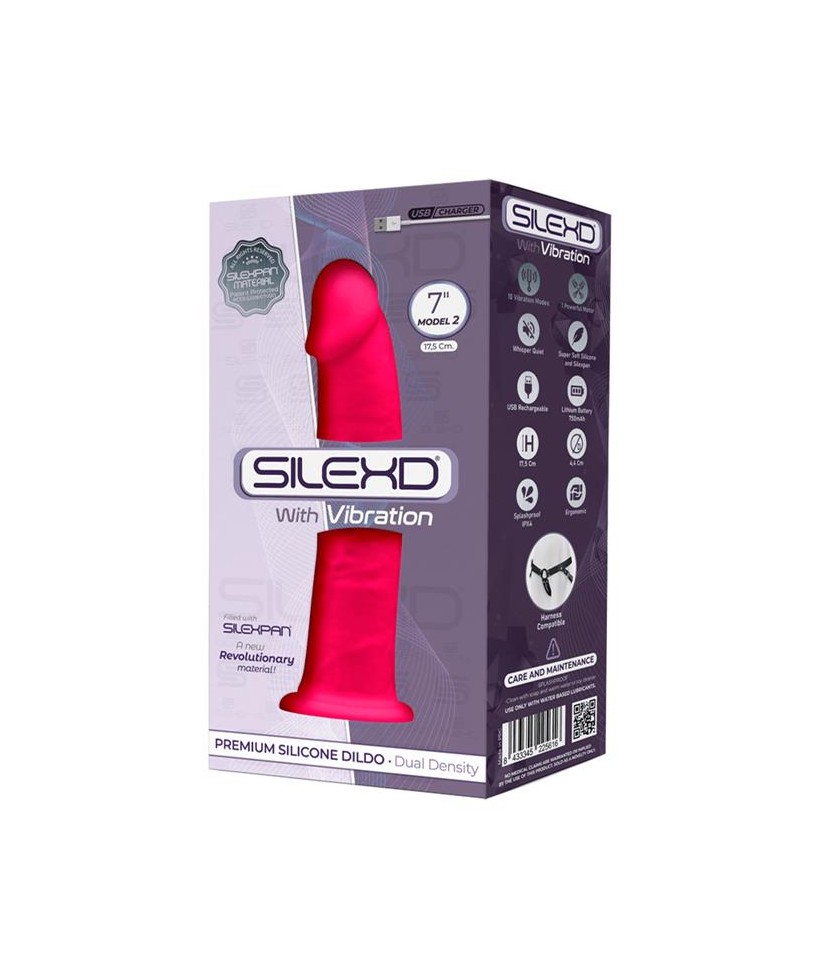 Dildo Silexpan 10 Funciones Model 2 7 Rosa