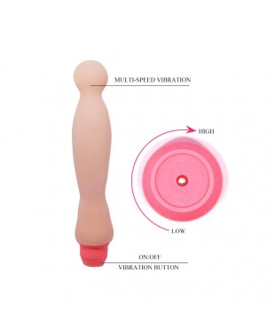 Dildo VIbrador Color Natural 22 cm