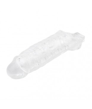 Funda para el Pene con Sujeción para Testículos Mighty Transparente