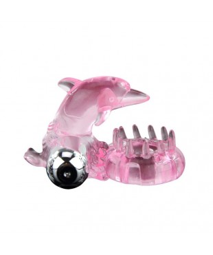 Anillo Vibrador Love Dolphig Ring Rosa