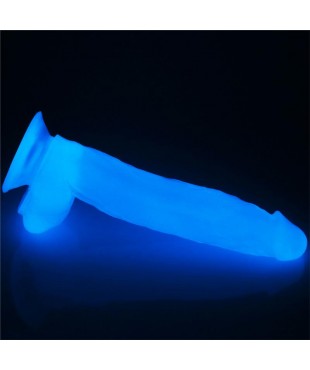 Dildo Lumino 10 Luz Azul