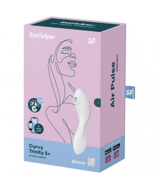 Curvy Trinity 5 con APP Satisfyer Connect Blanco Curvy Trinity 5 con APP Satisfyer Connect Blanco