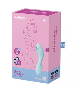 Curvy Trinity 5 con APP Satisfyer Connect Azul