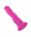 Dildo Realista con Vibracion Silicona Rosa