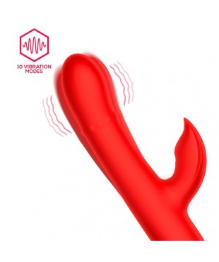 Divya Vibrador con Aro de Bolas Internas Up and Down y Pulsacion 3 Motores Independientes USB