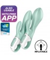 Vibrador con Funcion de Inflado Air Pump Bunny 5 con APP Satisfyer Connect