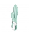 Vibrador con Funcion de Inflado Air Pump Bunny 5 con APP Satisfyer Connect