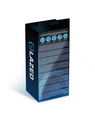 Dildo Realista con Testiculos Material Cristalino 22 cm Dildo Realista con Testiculos Material Cristalino 22 cm
