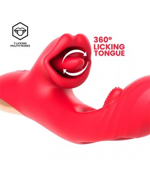 Grant Vibrador con Flipping y Lengua Licking 360º