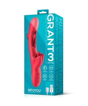 Grant Vibrador con Flipping y Lengua Licking 360º