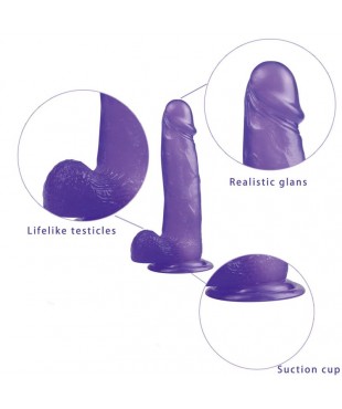 Dildo Jelly Studs 8 Purpura Dildo Jelly Studs 8 Purpura
