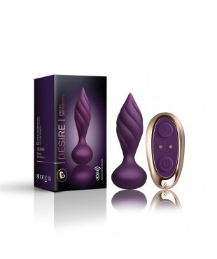 Plug Anal con Control Remoto Petite Sensations Desire Purpura Plug Anal con Control Remoto Petite Sensations Desire Purpura