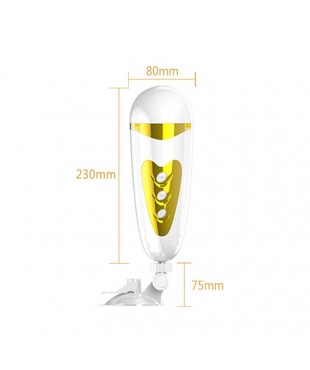 Pretty Love Masturbador Sally Blanco y Dorado