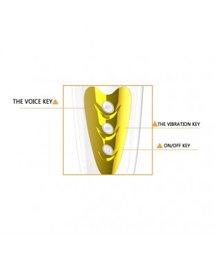 Pretty Love Masturbador Sally Blanco y Dorado