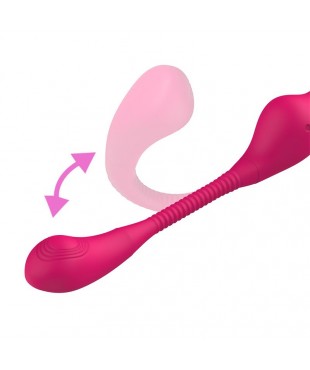 No TwentyThree Vibrador Doble con Pulsacion y Thrusting Flexible 180º