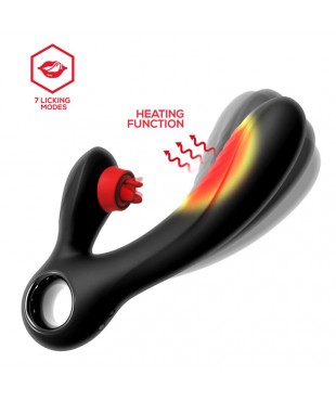 Niza Vibrador con Calor y Triple Lengua Estimuladora de Clitoris
