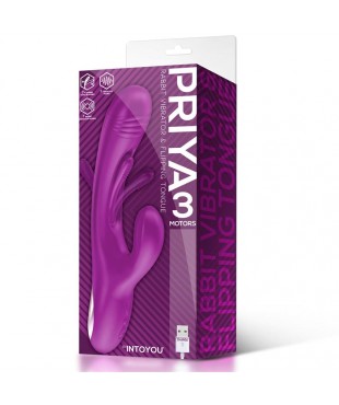 Priya Vibrador con Lengua con Movimiento Flipping