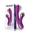 No Two Vibrador Movimiento Finger y Rueda Estimuladora