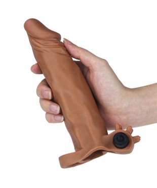 Funda para el Pene con vibracion Add 2 Pleasure X Tender Marron Funda para el Pene con vibracion Add 2 Pleasure X Tender Marron