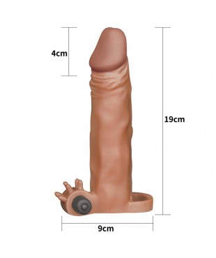 Funda para el Pene con vibracion Add 2 Pleasure X Tender Marron Funda para el Pene con vibracion Add 2 Pleasure X Tender Marron