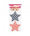 Pack Pezoneras Estrella Rojo y Negro