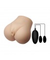 Masturbador Doble Vagina y Ano con Vibracion