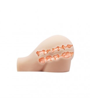 Masturbador Doble Vagina y Ano con Vibracion Masturbador Doble Vagina y Ano con Vibracion