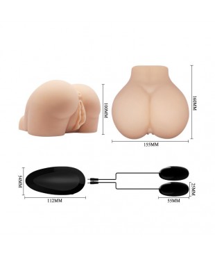 Masturbador Doble Vagina y Ano con Vibracion Masturbador Doble Vagina y Ano con Vibracion