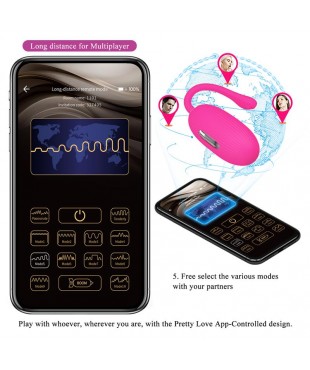 Doreen Huevo Vibrador con Electro Shock y App Doreen Huevo Vibrador con Electro Shock y App