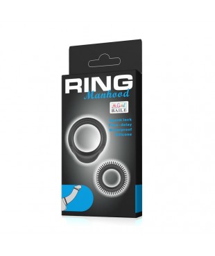 Manhood Set de 2 Anillo para el Pene Manhood Set de 2 Anillo para el Pene